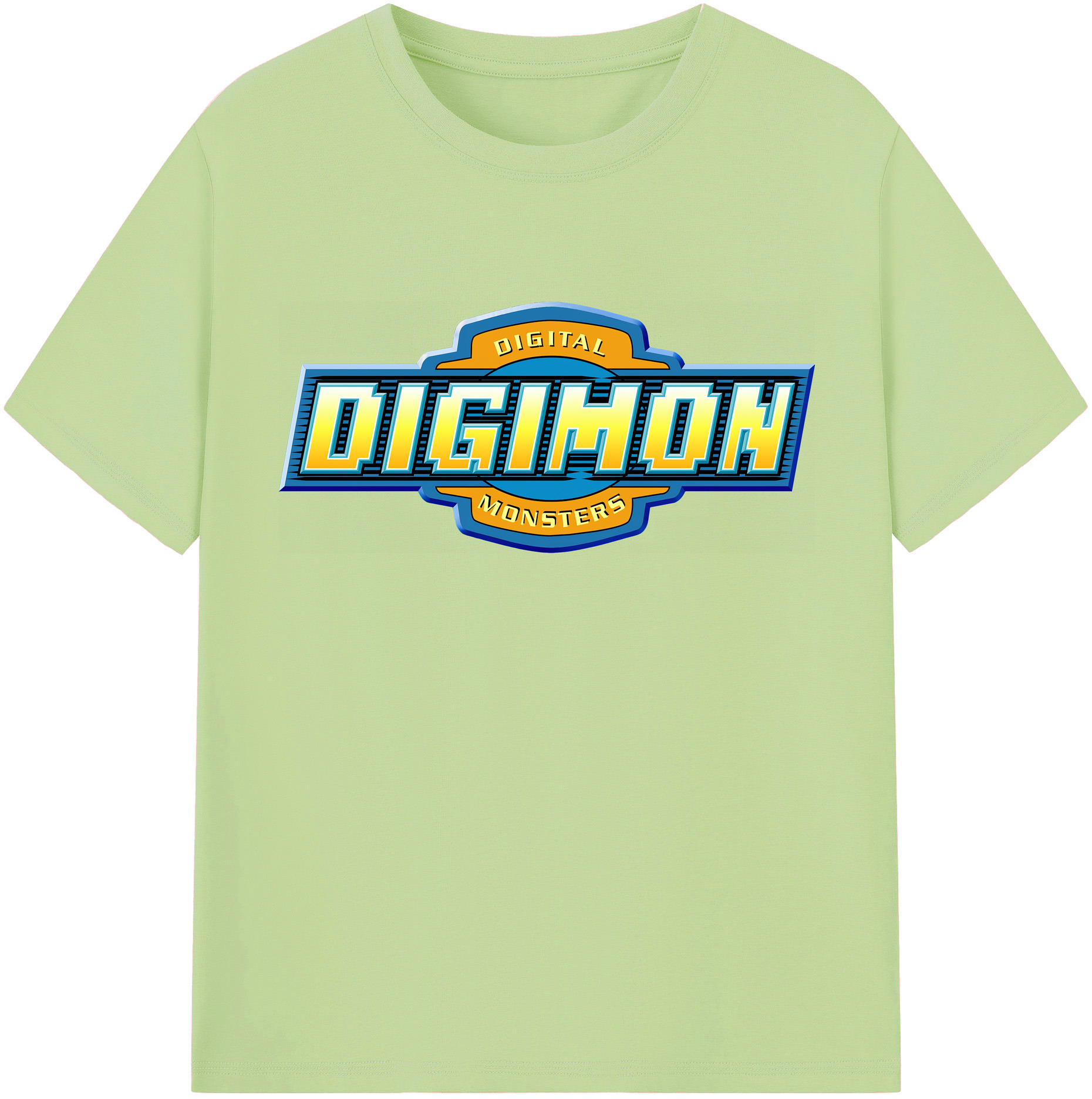（画像用） Digimon デジタルモンスター/デジモン 綿100％半袖Tシャツ（フロントプリント）